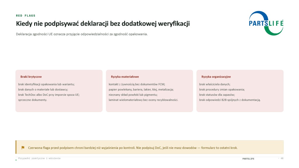 Kiedy nie podpisywać deklaracji bez dodatkowej weryfikacji – RED FLAGS